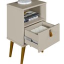 Ver imagem 4 de Mesa de Cabeceira Mesa de Cabeceira Off White Búzios Moderna