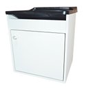 Ver imagem 1 de Tanque de lavar Roupa 22L Suspenso com Gabinete 46cm Montado Tanque: Preto