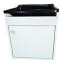 Ver imagem 4 de Tanque de lavar Roupa 22L Suspenso com Gabinete 46cm Montado Tanque: Preto