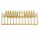 Ver imagem 4 de 2 Organizador de Armário Suporte Prato Vertical Dourado Arm