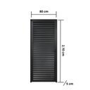 Ver imagem 3 de Porta de Alumínio Palheta 210x80cm Hale Esquadrias Abertura Direita