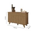 Ver imagem 3 de Buffet Aparador 3 Portas 3 Gavetas 100% MDF Buono