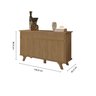 Buffet Aparador 3 Portas 3 Gavetas 100% MDF Buono - 3