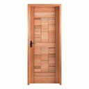 Ver imagem 4 de Kit Porta Pronta Maciça de Eucalipto 214x87x14cm PM96 Abertura Direita Cruzeiro Portas Marrom