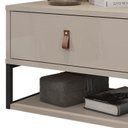 Ver imagem 5 de Kit 2 Mesas De Cabeceira Suspensa 1 Gaveta 004014 Off White DCASA