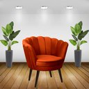 Ver imagem 3 de Poltrona Pétalas em Sued Premium Terracota