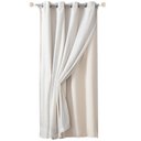 Ver imagem 4 de Cortina com Tecido Voil Linho e Forro Blackout 70% 180x260cm Aretha Iberia Branyl