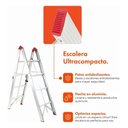 Ver imagem 2 de Escada Dobrável Ultracompacta de Alumínio com 8 Degraus