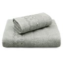 Ver imagem 1 de Jogo de Toalha Bordare C/ Bordado Inglês 2 Peças 100% Algodão Appel Cor: Prata