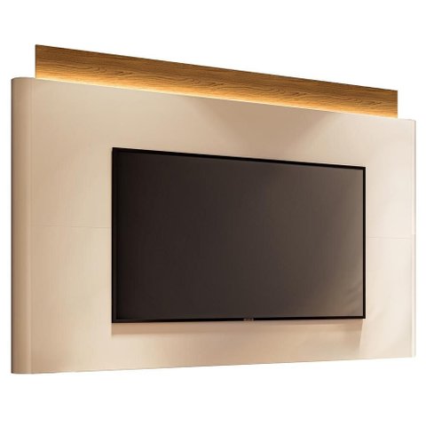 Painel Tv 85 Pol 208cm com Led Turin Off/cinamomo H01 - Mpozenato