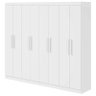 Guarda Roupa Casal Ambiente Andara Soft 8 Portas Branco Brilho - Lopas - 6
