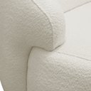 Ver imagem 4 de Sofá 2 Lugares Orgânico para Sala Living 150cm Barolo L06 Bouclê Off White - Lyam Decor