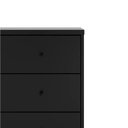 Ver imagem 3 de Cômoda 6 Gavetas Jasper 182 cm - Preto Fosco