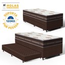 Ver imagem 3 de Cama Box com Colchão de Molas Anjos Classic Pocket + Auxiliar de Espuma Unique Solteiro 88cm
