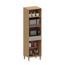 Ver imagem 2 de Paneleiro 100 Mdf 3 Portas com Espaço para Micro-ondas 70cm Duna Luciane Móveis