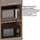 Ver imagem 6 de Paneleiro 100 Mdf 3 Portas com Espaço para Micro-ondas 70cm Duna Luciane Móveis