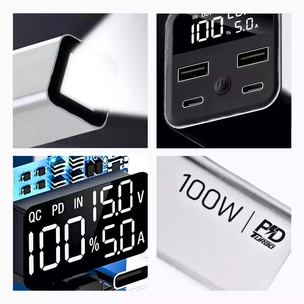 Carregador Power Bank Portátil 20000mah Carga Rápida - 7