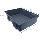 Ver imagem 4 de Caixa Organizadora 20 Litros Cinza Grafite Presto Multiuso Armazenamento e Organização sem Tampa