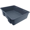 Ver imagem 1 de Caixa Organizadora 20 Litros Cinza Grafite Presto Multiuso Armazenamento e Organização sem Tampa