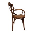 Ver imagem 3 de Kit 2 Cadeiras C/ Braço Bistro Gourmet Luxo com Rattan
