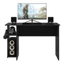 Ver imagem 3 de Mesa Gamer Preto Fosco - Design Ergonômico e Espaçoso