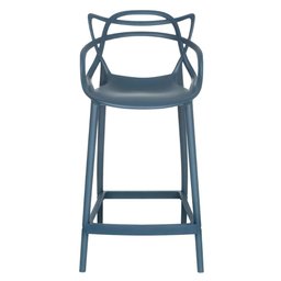 Kit 4 banquetas médias Masters Allegra 66 cm Azul petróleo - 3