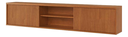 Ver imagem 4 de Rack para Tv'' 75 Suspenso Zeus 2 Portas C/ Aplique Canelado Naturalle 100%mdf