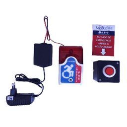 Alarme Audiovisual Para Banheiro Pne /Pcd - Com Fio - 1