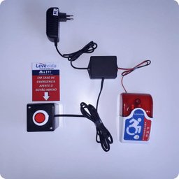 Alarme Audiovisual Para Banheiro Pne /Pcd - Com Fio - 3