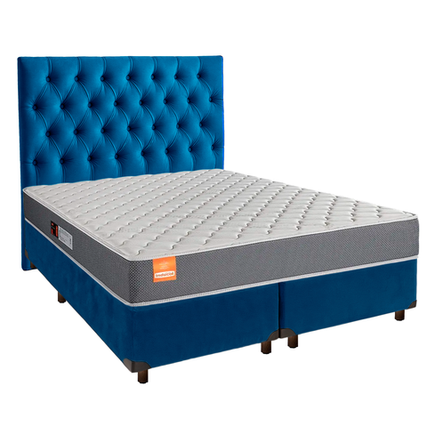 Kit Cabeceira + Cama Box + Colchão Casal D23 Pro Inducol