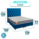 Ver imagem 3 de Kit Cabeceira + Cama Box + Colchão Casal D23 Pro Inducol