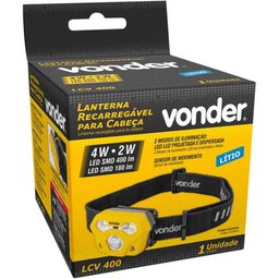 Lanterna Recarregável para Cabeça Lcv400 Vonder - 2