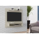 Ver imagem 2 de Painel TV 32 Polegadas Fit Nicho e Prateleira MDF - beemóveis - Offwhite