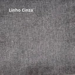 Sofá Rovere Retrátil 2 Módulos com Chaise Longue Direita* D'confort Design Linho Cinza R507 - 2