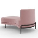 Ver imagem 2 de Sofá Chaise Longue Living Lucca Esquerdo D02 Veludo Rosê C-305