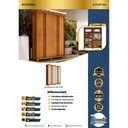 Ver imagem 5 de Guarda Roupa Porto 4 Portas Ripado 3 Gavetas 8 Prateleiras - Benetil