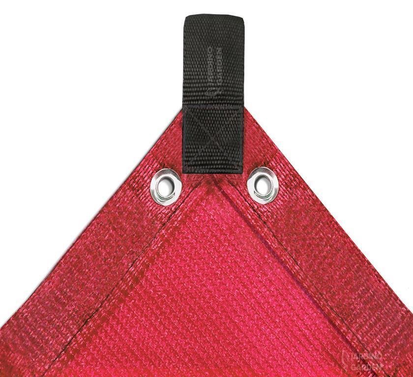 Tela Lona Cobertura Jardim 90% Vermelho 5X4,5 Bainha E Ilhos - 1