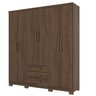 Guarda Roupa Solteiro 6 Portas 3 Gavetas City  - 4