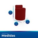 Ver imagem 7 de Kit Puff Banqueta Alto Confortável Reforçado Minimalista Roma Suede