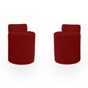 Ver imagem 1 de Kit Puff Banqueta Alto Confortável Reforçado Minimalista Roma Suede