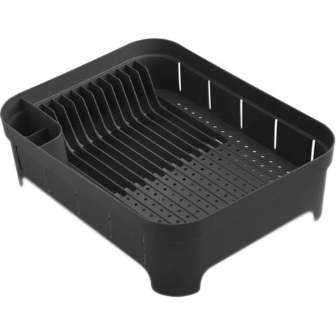 Suporte Escorredor Louça Pratos Pia Porta Talheres Preto
