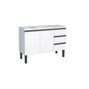 Ver imagem 3 de Balcão para Cozinha em Aço 120cm 2 Portas 3 Gavetas Netuno 
