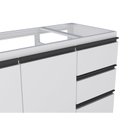 Ver imagem 7 de Balcão para Cozinha em Aço 120cm 2 Portas 3 Gavetas Netuno 