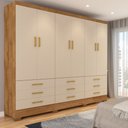 Ver imagem 2 de Guarda-roupa Casal Vila Velha 6 Portas 9 Gavetas Atualle Móveis