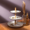 Ver mais imagens de Porta-acessórios de Metal e Bambu 20cm - Oikos