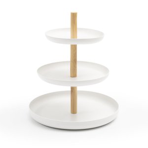 Porta-acessórios de Metal e Bambu 20cm - Oikos