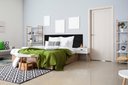 Ver imagem 3 de Cabeceira Painel para Cama Box Casal Queen Tecido Veludo - 1 Módulo 30x40cm Preto