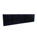 Ver imagem 1 de Cabeceira Painel para Cama Box Casal Queen Tecido Veludo - 1 Módulo 30x40cm Preto