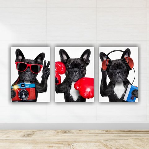 Kit Quadros Decorativos PET 3 peças
