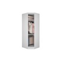 Ver imagem 5 de Quarto Modulado Solteiro Rizon 4 Peças (1 Closet + 2 Guarda Roupas + 1 Complemento) QC209 Branco - N